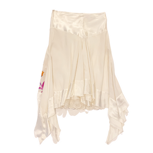 Original Designer Knee length Skirt White - IWONA-B