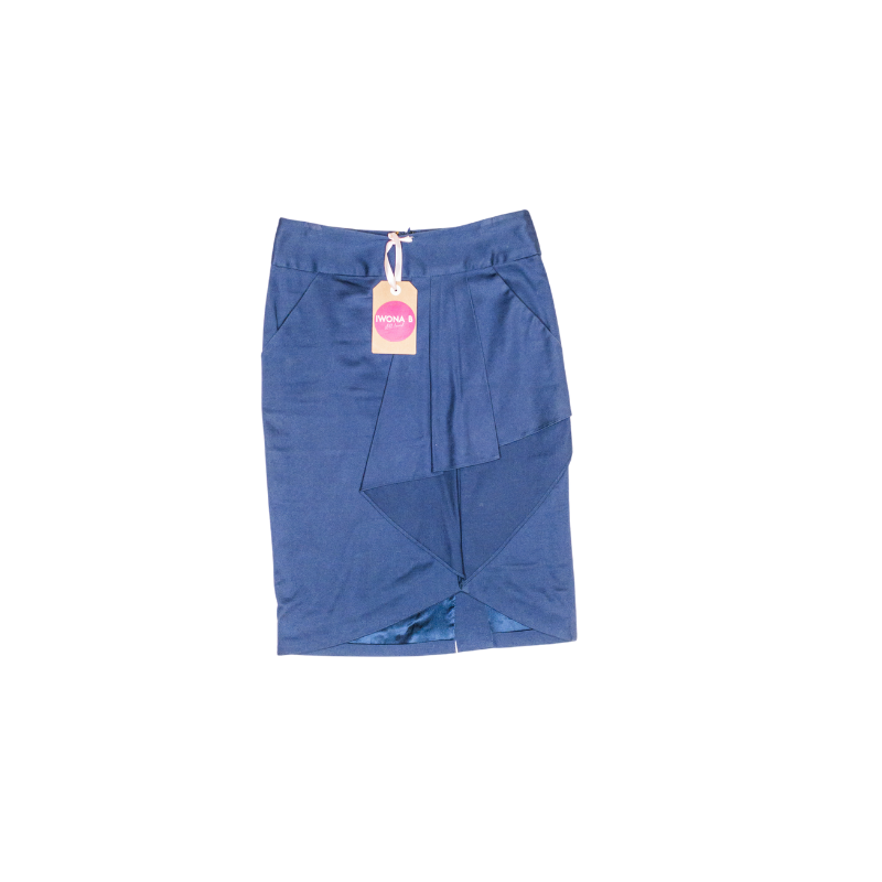 Reiss Pencil Skirt Blue - IWONA-B
