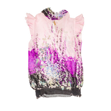 Load image into Gallery viewer, Chiffon Top Multicoloured Pink/Purple/Black - IWONA-B

