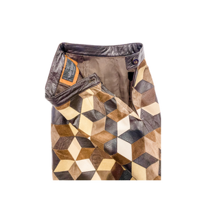 Valentino Patch Leather Skirt - IWONA-B